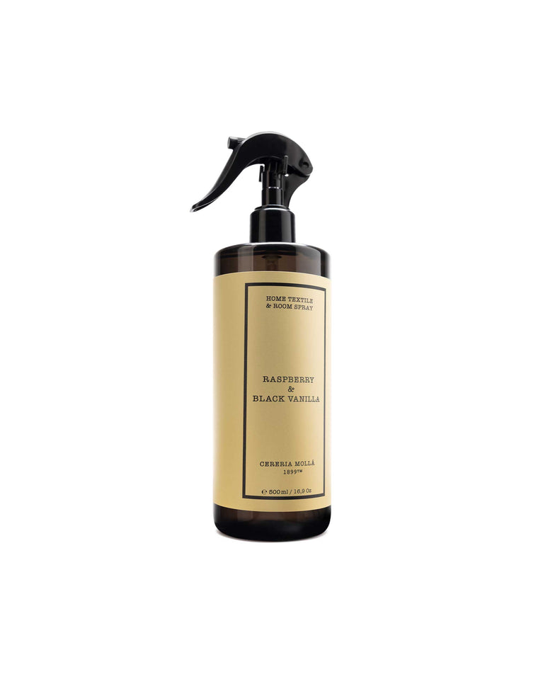 Buy Raspberry & Black Vanilla 500ml Textile Spray – Cereria Mollá 1899